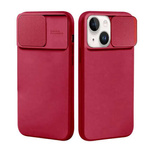 Case XIAOMI REDMI NOTE 12 5G Silicone with Camera Cover Nexeri Silicone Lens burgundy