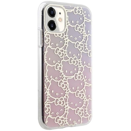 Hello Kitty IML Gradient Electrop Crowded Kitty Head Hülle für iPhone 11 / Xr – Pink