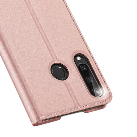 Etui HUAWEI Y6P z klapką Dux Ducis skórzane Skin Leather jasny róż