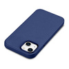 iCarer Case Leather genuine leather case for iPhone 14 Plus blau () (MagSafe compatible)