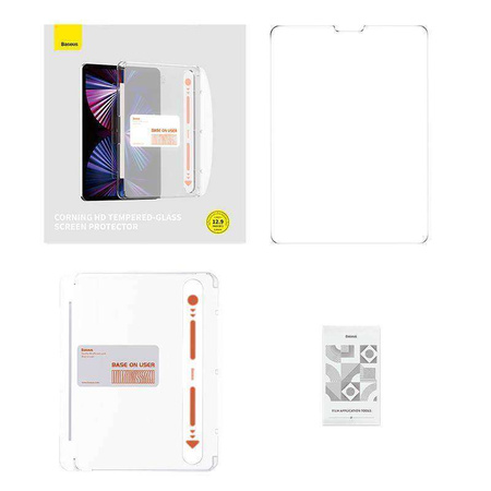 Gehärtetes Glas IPAD PRO 12.9 2020 / 2021 / 2022 Tempered Glass Baseus Clear