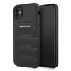 AMG AMHCN61GSEBK iPhone 11 6,1" czarny/black hardcase Leather Debossed Lines