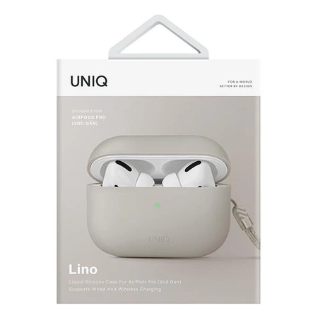 Uniq case Lino AirPods Pro 2 gen Silicone beige/beige ivory