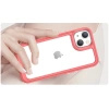 Outer Space Case iPhone 14 Hardcover mit Gelrahmen rot