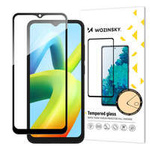 Wozinsky Full Glue Tempered Glass Gehärtetes Glas für Xiaomi Redmi A2 / Redmi A1 9H Vollbildabdeckung mit schwarzem Rahmen