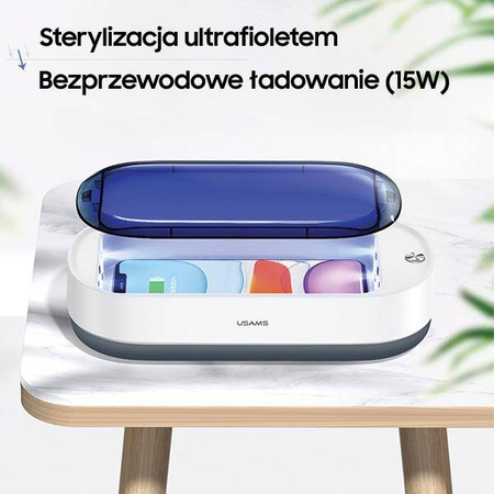 USAMS Sterylizator UV-C  ład. indukcyjna 15W biały/white ZB151XDH01 (US-ZB151)