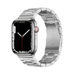 FORCELL F-DESIGN FA10 pasek / opaska do Apple Watch 42/44/45/49mm srebrny