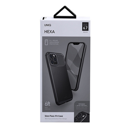 UNIQ Hexa etui na iPhone 12 Pro Max czarny