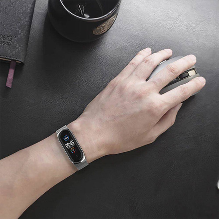 Strap for XIAOMI MI SMART BAND 7 Tech-Protect Stainless black