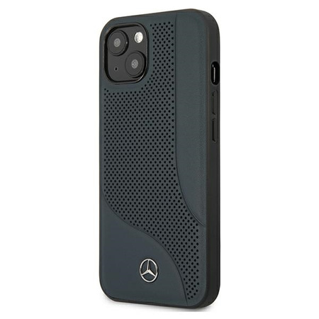 Mercedes MEHCP13SCDONA iPhone 13 mini 5,4" granatowy/navy hardcase Leather Perforated Area