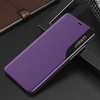 Eco Leather View Case elegant bookcase type case with kickstand for iPhone 13 purple