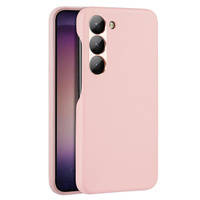 Dux Ducis Grit case for Samsung Galaxy S23+ elegant cover made of artificial leather MagSafe pink