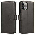 Magnet Case Hülle für Vivo Y35 / Vivo Y22 / Vivo Y22s Hülle mit Flip Wallet Ständer schwarz