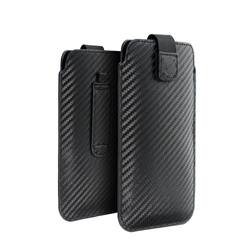 Futerał Uniwersalny POCKET Carbon - Model 09 - do IPHONE 13 mini / 6 / 7 / 8 / 12 mini SAMSUNG S3 (i9300) / S4 (i9500) / A3