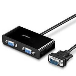 UGREEN 40254 VGA video splitter up to 2x VGA - 1m (black)