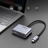 Adapter Ugreen CM162 50505 USB-C - HDMI / VGA / USB-A 3.0 / USB-C PD - szary