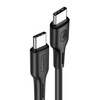 USAMS Kabel U43 USB-C na USB-C 100W PD Fast Charge 5A 1.2m czarny/black SJ459USB01 (US-SJ459)