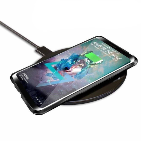 Etui SAMSUNG GALAXY S20 FE / S20 LITE 3w1 Double Magnetic 360° Aluminium i Szkło czarne