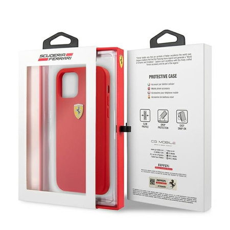 Ferrari FESSIHCP13SRE iPhone 13 mini 5,4" czerwony/red hardcase Silicone