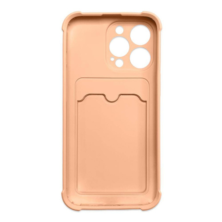 Card Armor Case cover for Samsung Galaxy A22 4G card wallet Air Bag armored housing pink