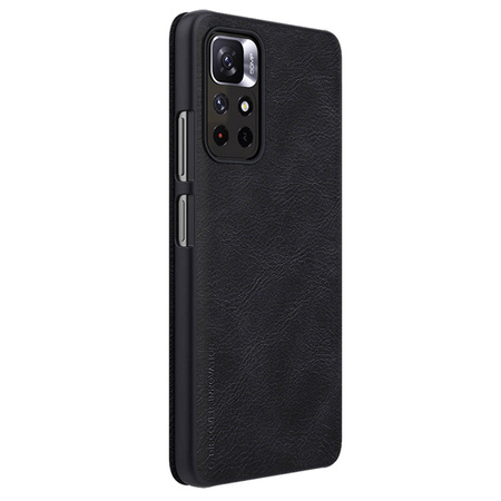 Nillkin Qin Case Case für Xiaomi Poco M4 Pro 5G Kameraschutz Holster Cover Flip Cover Schwarz