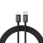 Benks Kabel D46 - Typ C na Lightning - PD 27W 3A 1 metr czarny