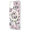 Guess GUHMN61HCFWSP iPhone 11 / Xr 6.1" pink/pink hardcase Flower MagSafe