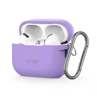 Etui Tech-Protect Silicone Hook na Apple AirPods Pro 1 / 2 - fioletowe