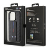 BMW Grip Stand Smooth & Carbon case for iPhone 15 Pro - black