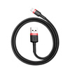 Baseus Cafule Cable - Kabel połączeniowy USB do Lightning, 2.4 A, 1 m (czerwony/czarny)