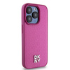 DKNY DKHMP15LPSHRPSP iPhone 15 Pro 6.1" różowy/pink hardcase Leather Monogram Pattern Metal Logo MagSafe