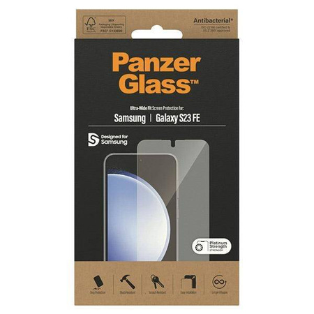 Szkło Hartowane SAMSUNG GALAXY S23 FE PanzerGlass Ultra-Wide Fit Screen Protection