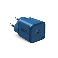 SBS TETRGAN1C20B 20W GaN Wall Charger with Power Delivery - Blue