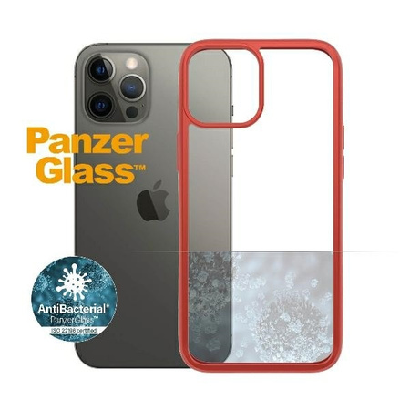 Case IPHONE 12 PRO MAX PanzerGlass ClearCase Mandarin Red AB