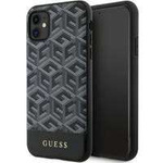 Guess GUHMN61HGCFSEK iPhone 11 / Xr 6.1" czarny/black hardcase GCube Stripes MagSafe