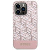 Guess GUHMP14LHGCFSEP iPhone 14 Pro 6,1" rosa/rosa Hartschale GCube Stripes MagSafe