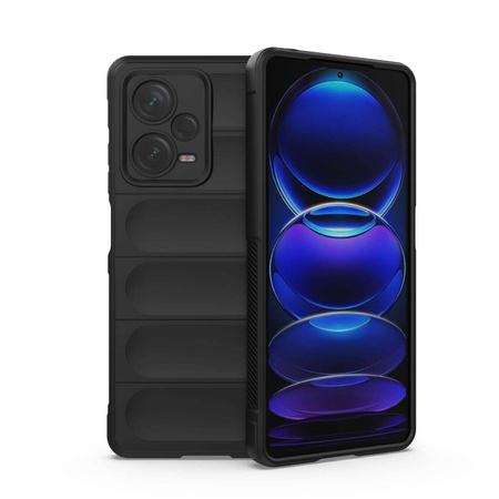 Magic Shield Case etui do Xiaomi Redmi Note 12 Pro+ elastyczny pancerny pokrowiec czarne