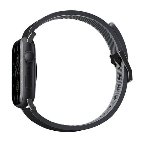 UNIQ pasek Straden Apple Watch Series 4/5/6/7/SE 42/44/45mm. Leather Hybrid Strap czarny/black