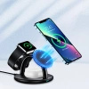 Choetech 3in1 induktive Ladestation iPhone 12/13/14, AirPods Pro, Apple Watch schwarz (T587-F)