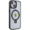 Ferrari FEHMP15SUSCAK iPhone 15 6,1&quot; schwarz/schwarz Hardcase Ring Stand 2023 Collection MagSafe