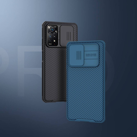 Nillkin CamShield Case Slim Handyhülle Schutzhülle mit Kameraschutzhülle Kameraabdeckung für Xiaomi Redmi Note 11 Pro / Note 11 Pro 5G / Note 11E Pro schwarz