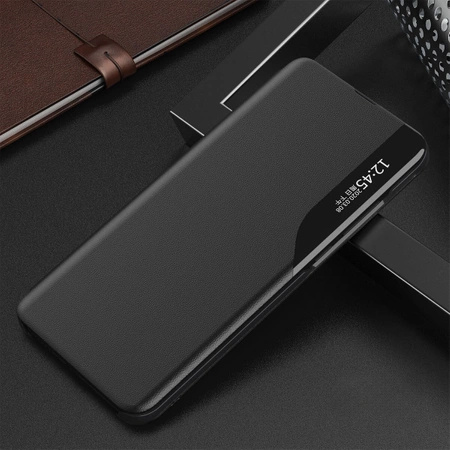 Eco Leather View Case für Samsung A05s mit Klappe – Schwarz