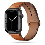 Strap for APPLE WATCH 4 / 5 / 6 / 7 / 8 / SE (38 / 40 / 41 MM) Tech-Protect LeatherFit brown