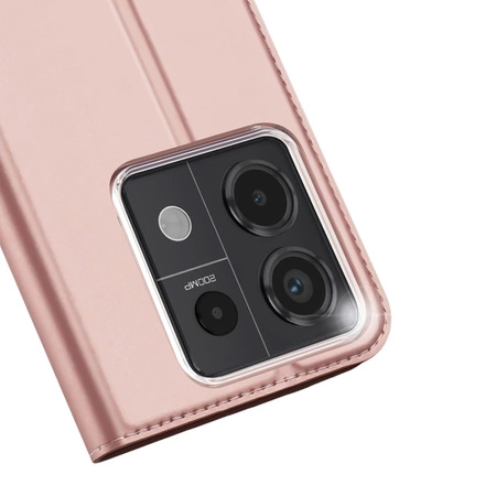 Dux Ducis Skin Pro Hülle mit Klappe und Kartenfach für Xiaomi Redmi Note 13 Pro 5G – Pink