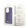 Original Case IPHONE 14 PRO Guess Hardcase Sequin Script Metal (GUHCP14LPSFDGSU) purple