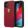 Ferrari FESPEHCP12SRE iPhone 12 mini  5,4" czerwony/red hardcase On Track Perforated