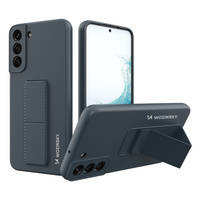 Wozinsky Kickstand Case Silikon-Ständerabdeckung für Samsung Galaxy S22 + Marineblau