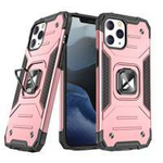 Wozinsky Ring Armor pancerne hybrydowe etui pokrowiec + magnetyczny uchwyt iPhone 13 Pro Max różowy