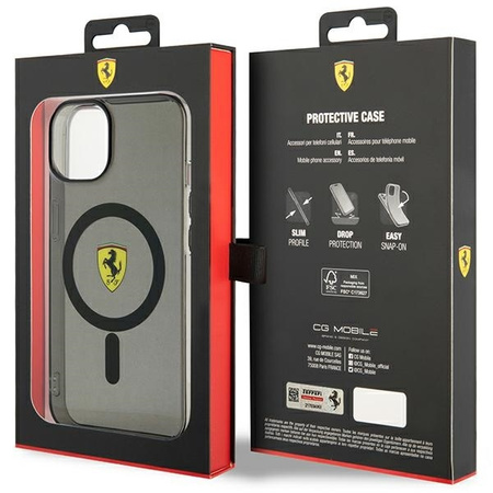 Ferrari FEHMP14MURKK iPhone 14 Plus 6.7" black/black hardcase Translucent Magsafe