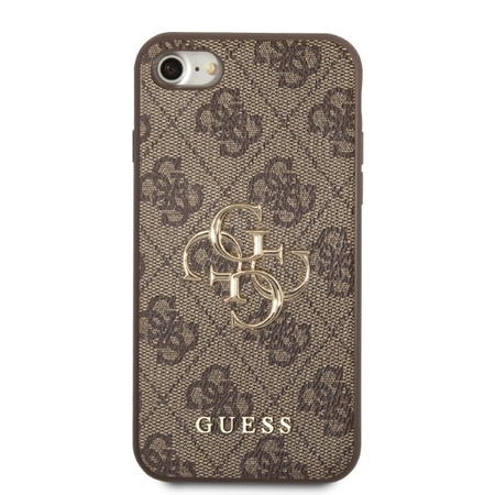 Guess GUHCI84GGMBR iPhone 7/8/SE 2020/2022 braun/braune Hardcase 4G Big Metal Logo